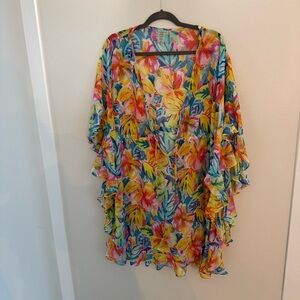 Bleu Rod Beattie Multicolor Floral Cover-Up